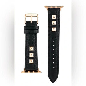 Sol-light Apple Watchband Studded Black